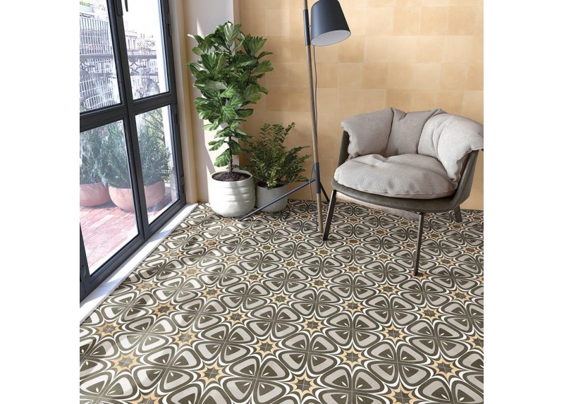 POP TILE SIXTIES-R OCRE MATE 15X15 RECTIFICADO