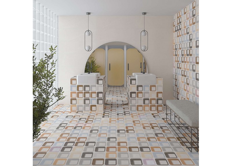 POP TILE SIXTIES-R NÁCAR MATE 29,3X29,3 RECTIFICADO