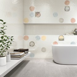 Azulejo efecto Monocolor Rúbrica de Vives para Baño,cocina,residencial,comercio