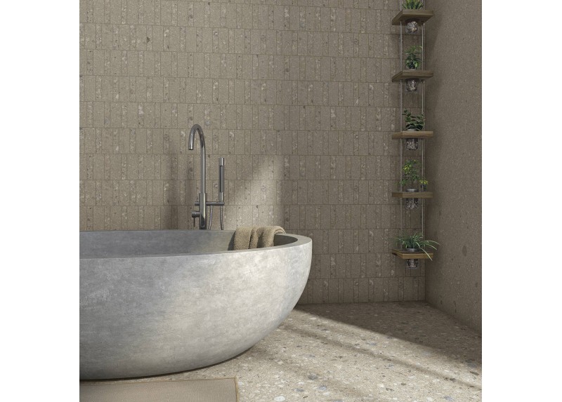 MOSAICO PANGEA AMASIA NUEZ MATE 30X30 RECTIFICADO