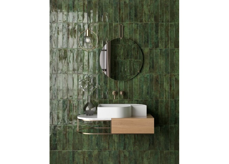 NUANCE GREEN DECOR BRILLO 29.5X59,5 RECTIFICADO