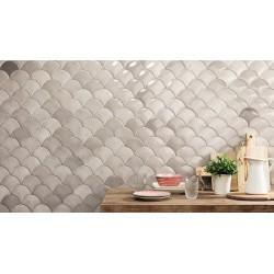 Azulejo efecto Monocolor Squama de Natucer para Baño,Cocina,Residencial,Decoración,Comercio