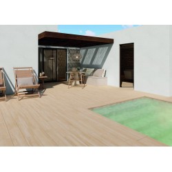 Azulejo efecto Madera Botanica de Natucer para Exterior,piscina