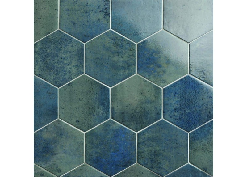 CAPRI INDIGO HEXAGONAL BRILLO 18X20,5