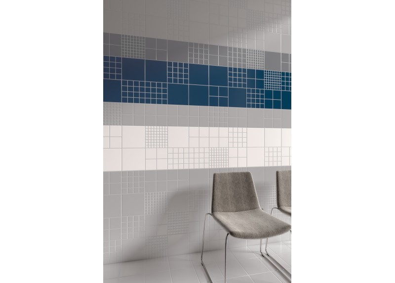 MOSAICO NOVA ARQUITECTURA LEAD GREY SATINADO PRECORTE 5X5 20X20 RECTIFICADO