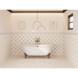 Azulejo efecto Hidráulico Winchester de Harmony para Baño,cocina,residencial,comercio