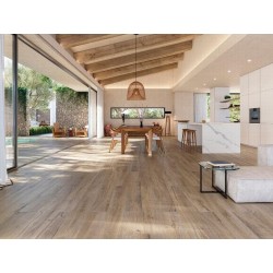 Azulejo efecto Madera Manhattan de Porcelanosa para Exterior