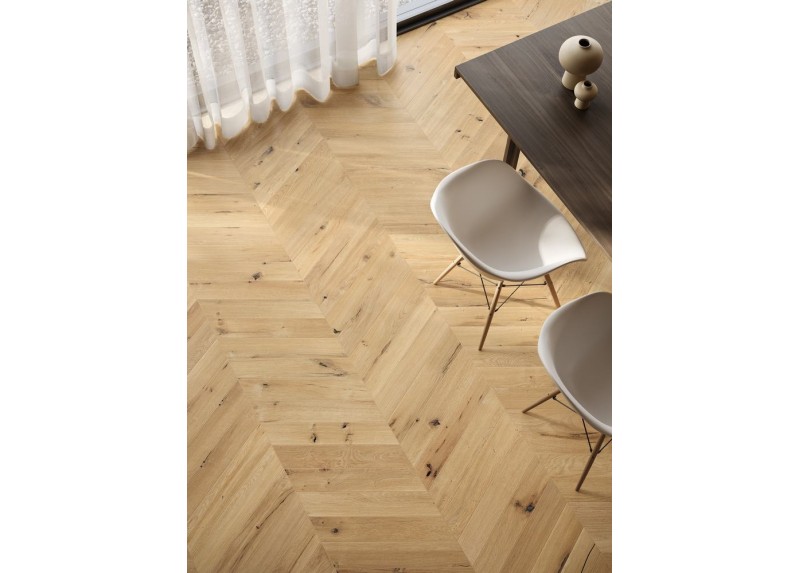 SOLOROVERE CHEVRON LOFT NATURAL 10X53 RECTIFICADO