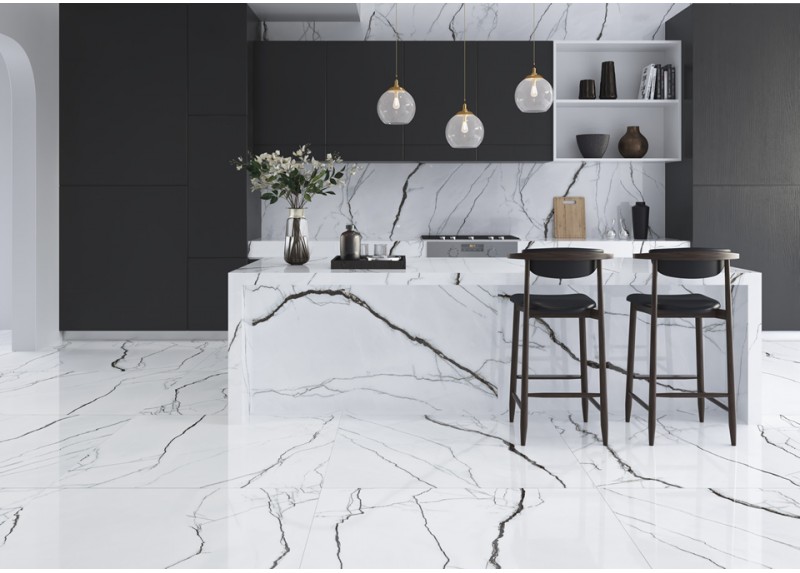 MARQUINA WHITE PULIDO 120X240 RECTIFICADO