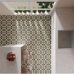 Azulejo efecto Hidráulico Rivoli de Equipe para Baño,cocina,residencial,comercio,decoración