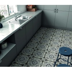 Azulejo efecto Hidráulico Art Nouveau de Equipe para Baño,Cocina,Residencial,Decoración,Comercio,Exterior,Fachada