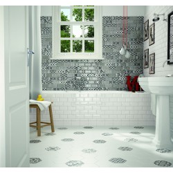 Azulejo efecto Hidráulico Metro de Equipe para Baño,Cocina,Residencial,Comercio,Decoración