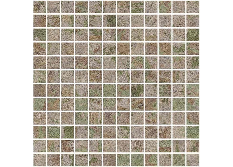 MOSAICO EVOKE GREEN MATE 29,75X29,75 (2,5X2,5)