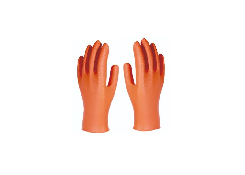 Guantes Industrial Naranja Talla 9